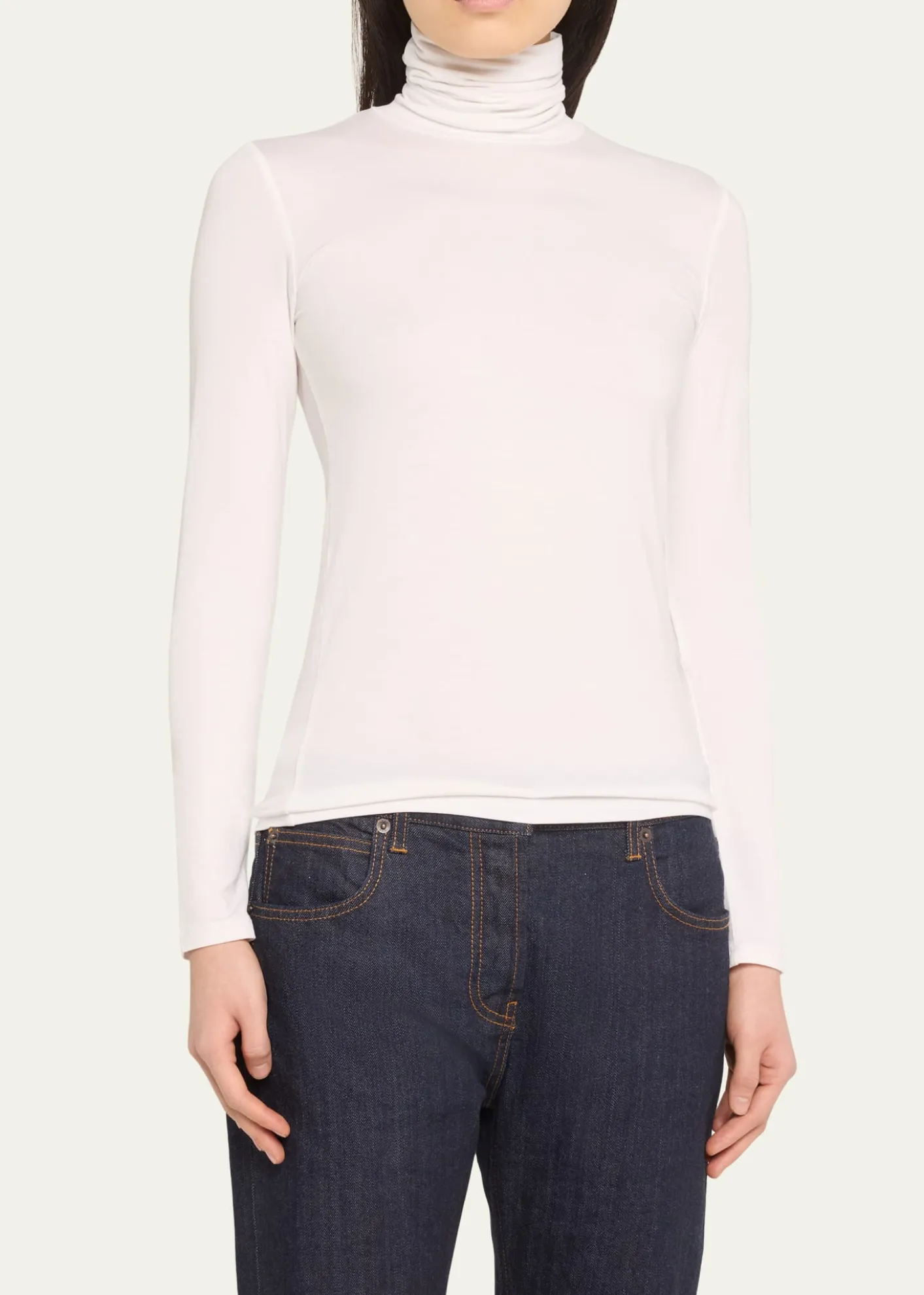 Majestic FilaturesSoft Touch Long-Sleeve Turtleneck
