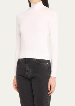 Majestic FilaturesSoft Touch Mock Turtleneck Top