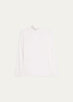 Majestic FilaturesSoft Touch Mock Turtleneck Top