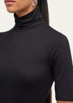 Majestic FilaturesSoft Touch Half-Sleeve Turtleneck