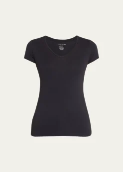 Majestic FilaturesSoft Touch Short-Sleeve V-Neck Tee