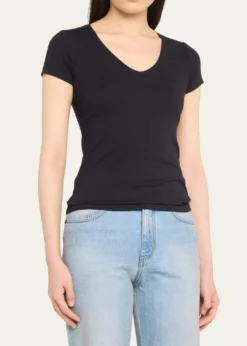 Majestic FilaturesSoft Touch Short-Sleeve V-Neck Tee