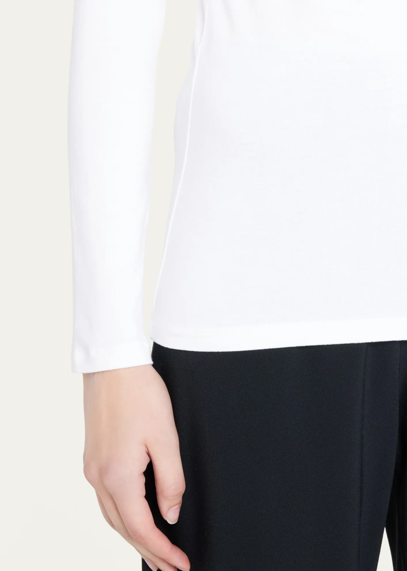 Majestic FilaturesSoft Touch Marrow-Edge Long-Sleeve Top