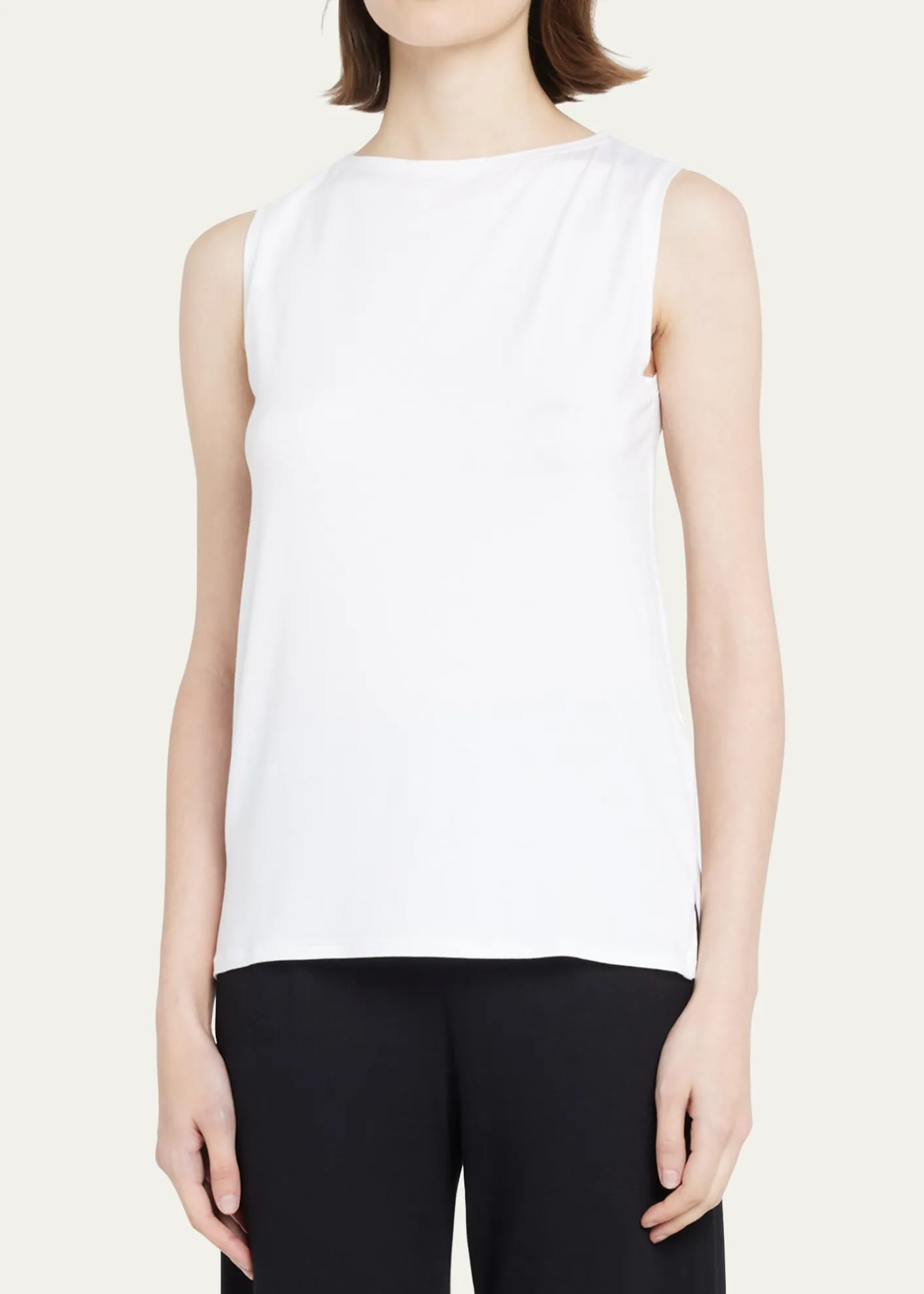 Majestic FilaturesSoft Touch Semi-Relaxed Boat-Neck Tank