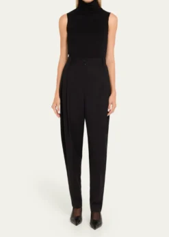 Majestic FilaturesSoft Touch Viscose Sleeveless Turtleneck Top