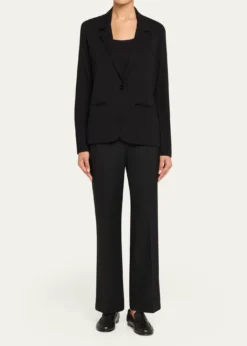 Majestic FilaturesSoft Touch Single-Button Blazer