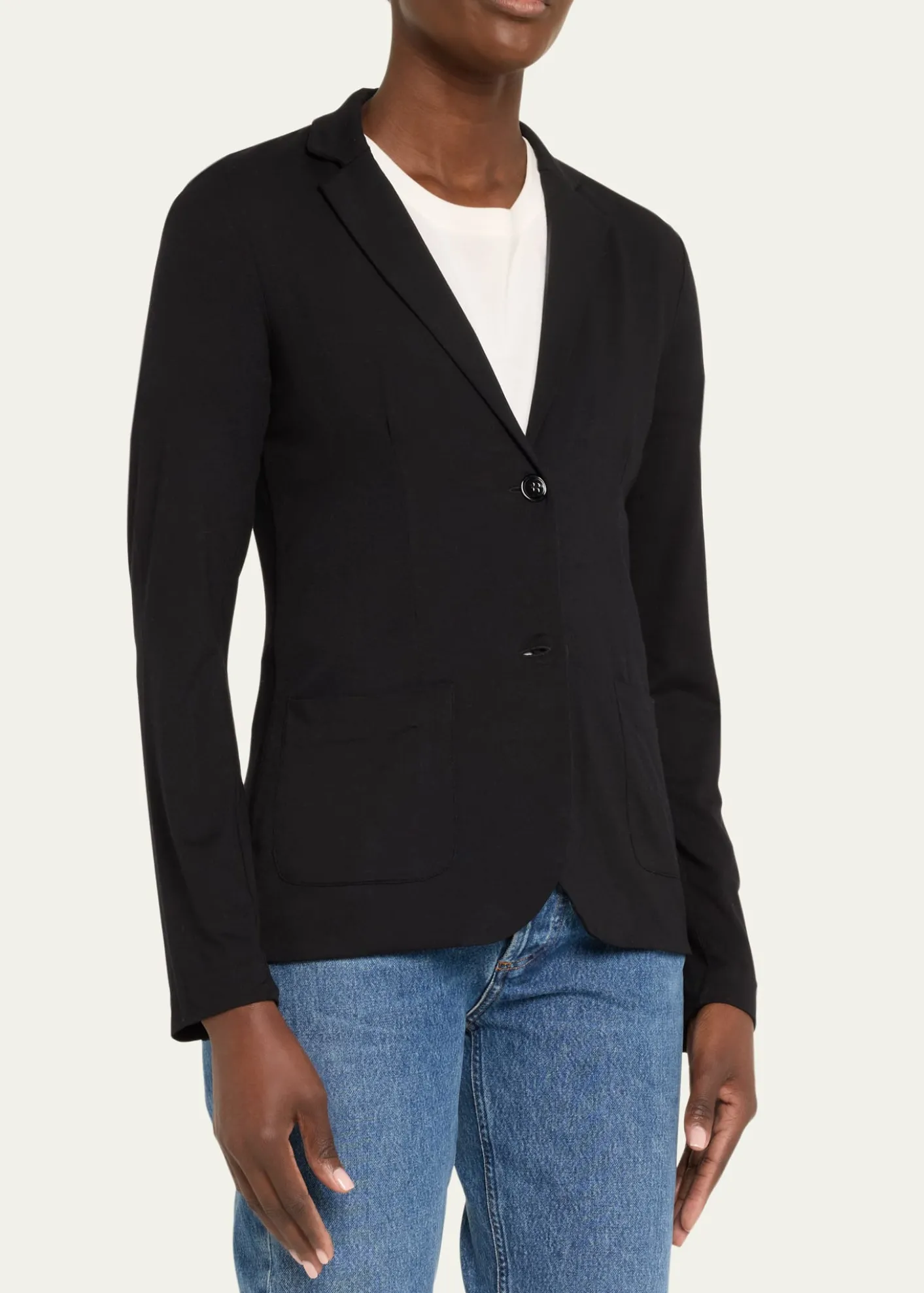 Majestic FilaturesSoft Touch Two-Button Blazer
