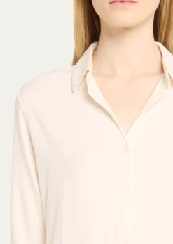Majestic FilaturesSoft Touch Semi-Relaxed Button-Front Shirt