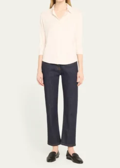 Majestic FilaturesSoft Touch Semi-Relaxed Button-Front Shirt