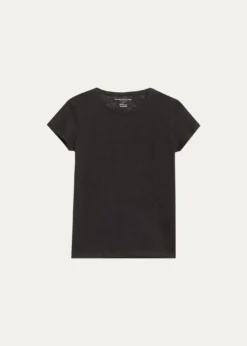Majestic FilaturesStretch Linen Crewneck Tee