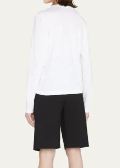 Majestic FilaturesV-Neck Button-Down Long-Sleeve Stretch-Linen Cardigan
