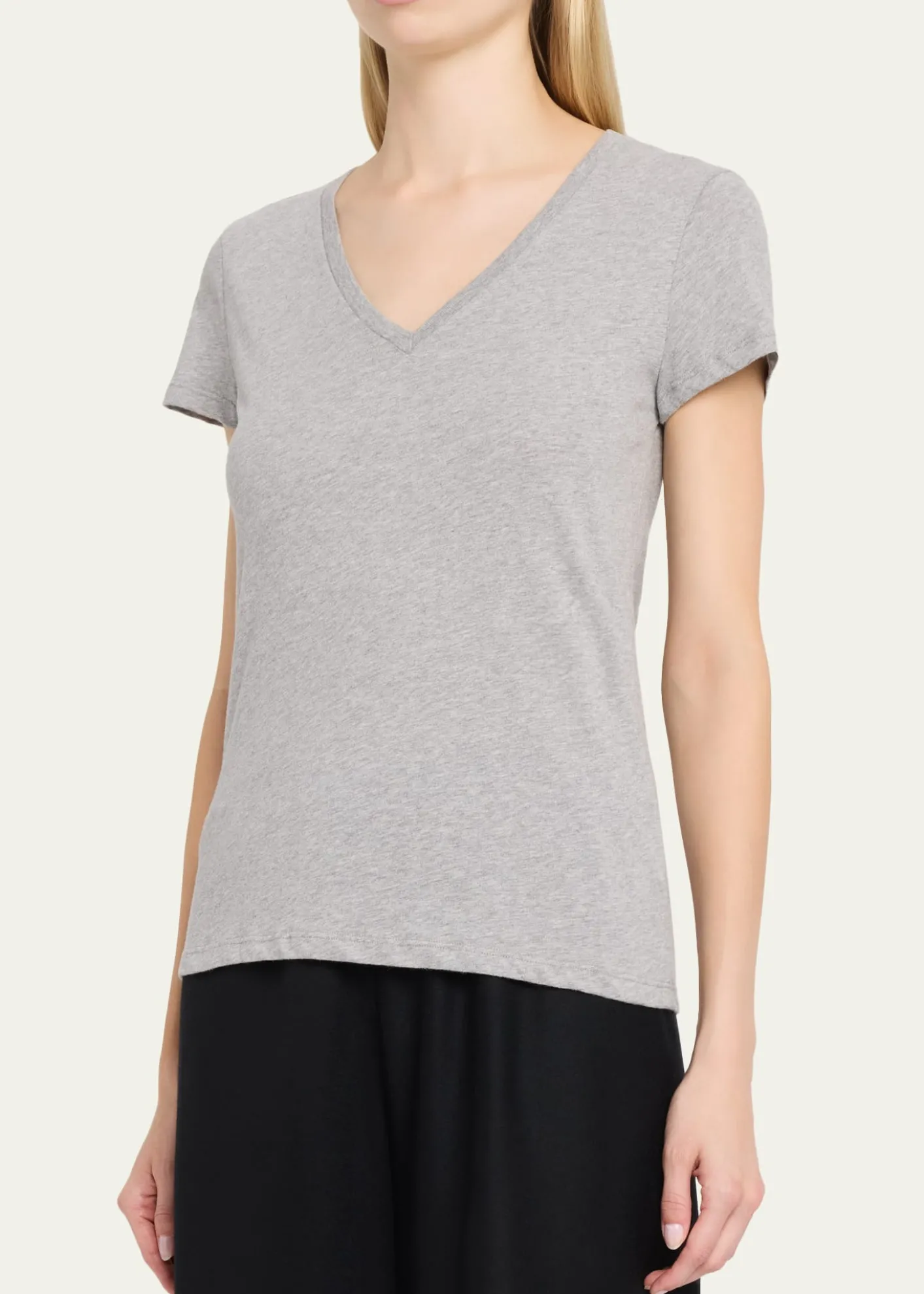 Majestic FilaturesV-Neck Deluxe Organic Cotton T-Shirt