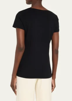 Majestic FilaturesV-Neck Organic Cotton T-Shirt
