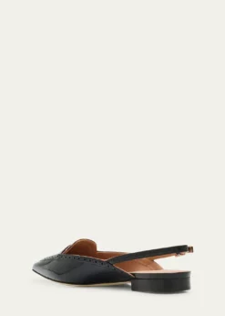 Malone SouliersLaurie Pointed-Toe Slingback Ballerina Flats