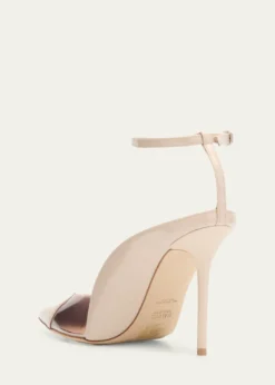Malone SouliersMalia M-Shaped Pointed Cap Toe Patent Leather Pumps