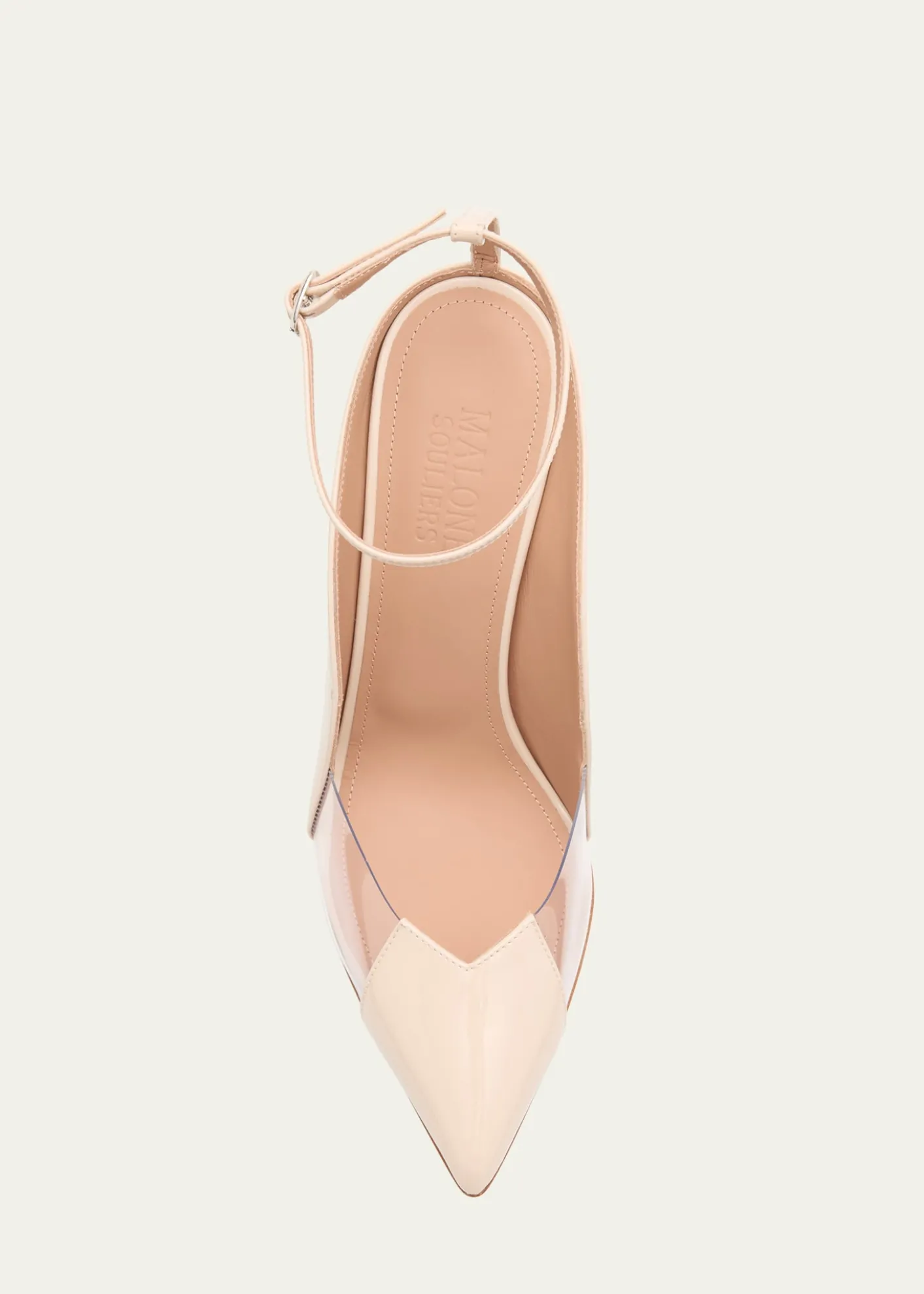 Malone SouliersMalia M-Shaped Pointed Cap Toe Patent Leather Pumps