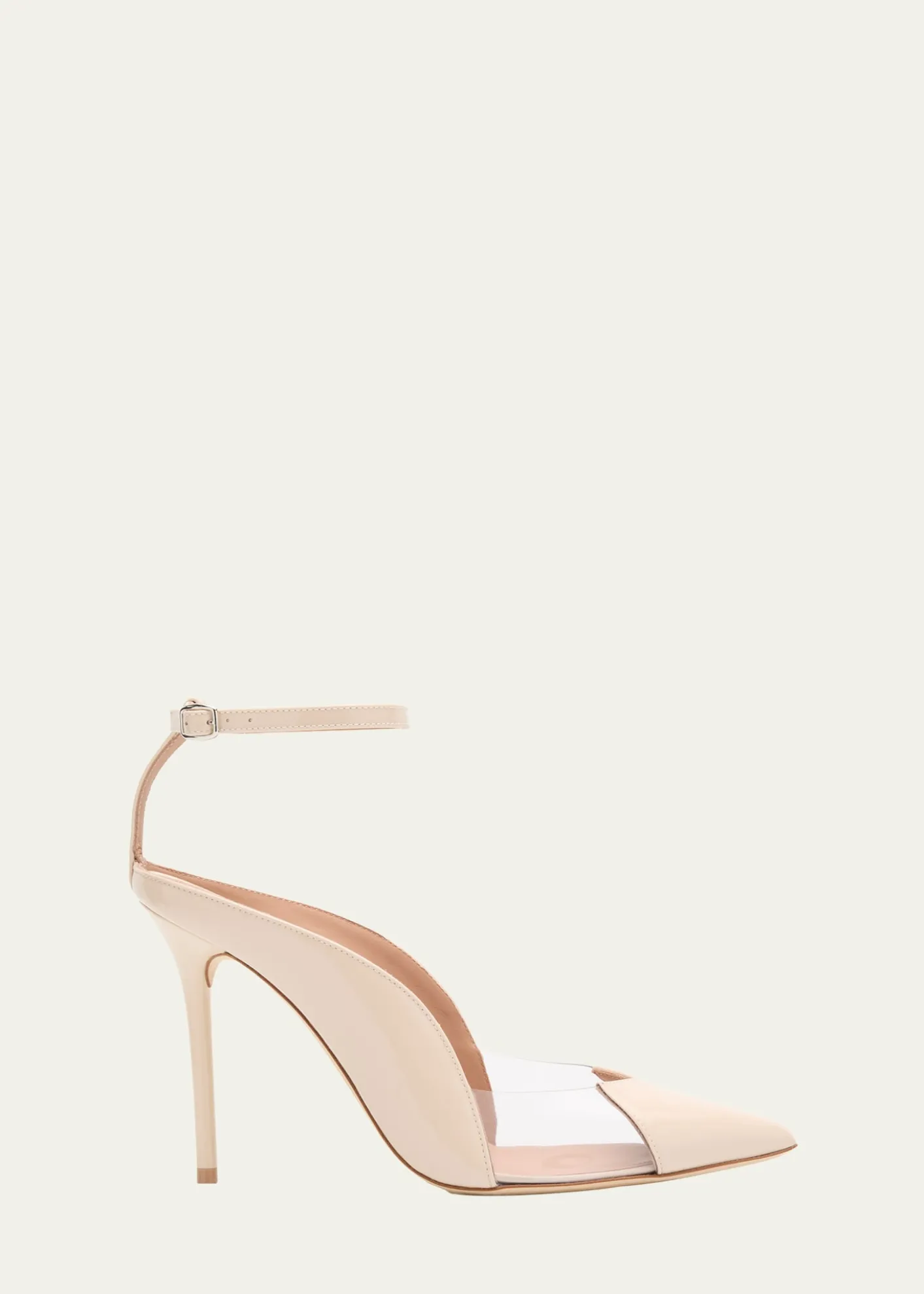 Malone SouliersMalia M-Shaped Pointed Cap Toe Patent Leather Pumps