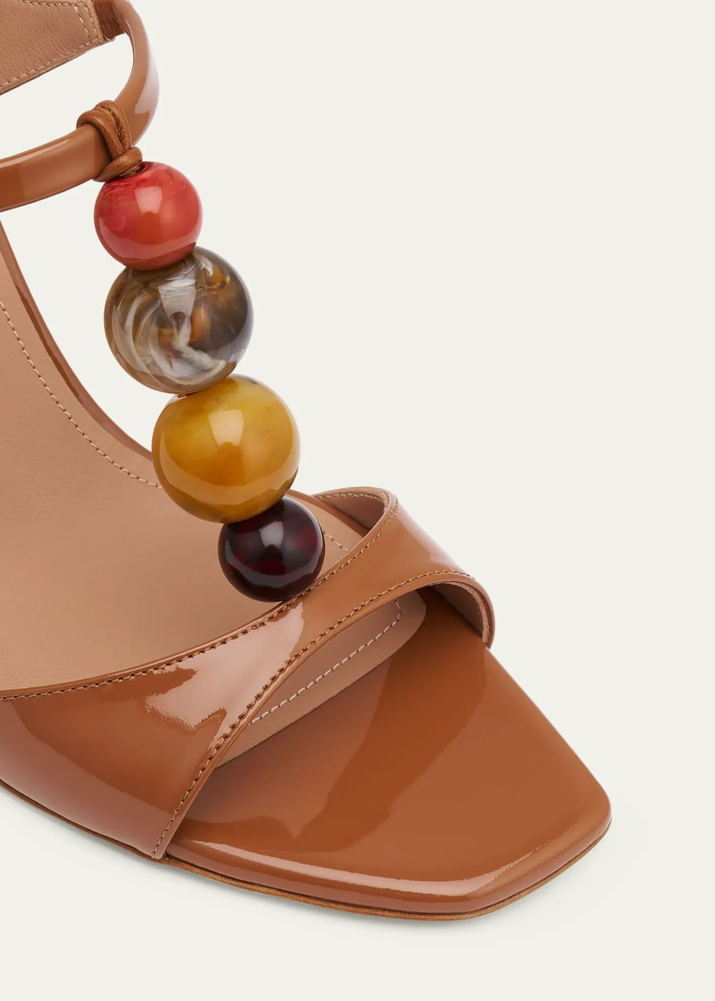 Malone Souliers70mm Lena Resin Patent Leather Mules