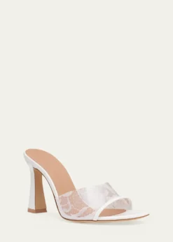 Malone Souliers90mm Roxanna Lace Mule Sandals