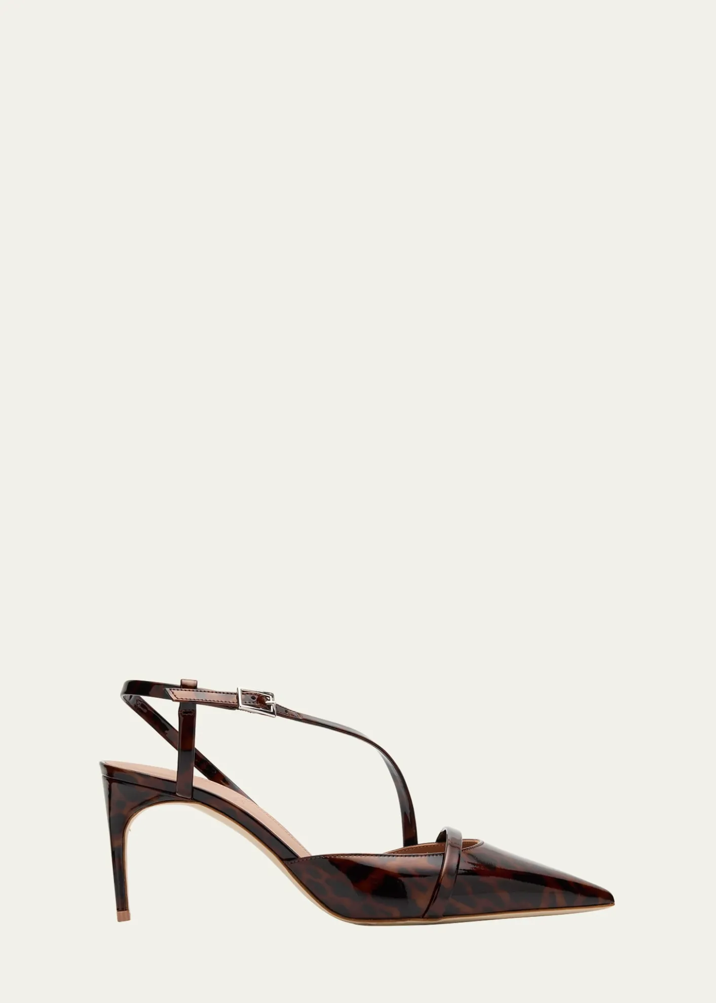 Malone SouliersValeria Pointed-Toe Tortoise Patent Leather Pumps