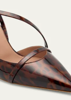 Malone SouliersValeria Pointed-Toe Tortoise Patent Leather Pumps