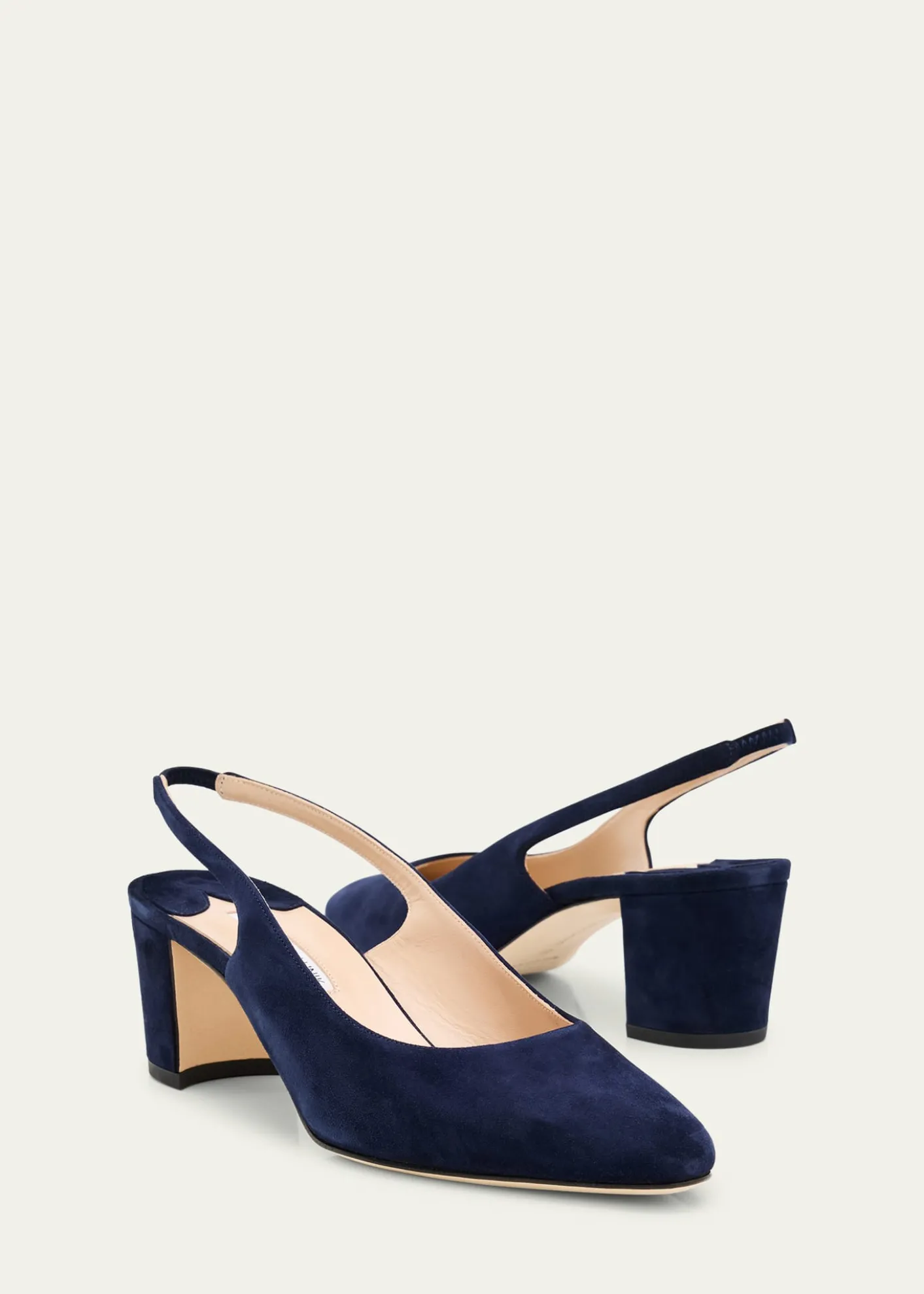 Manolo BlahnikAllurasan Suede Slingback Pumps