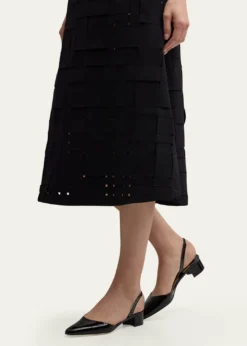 Manolo BlahnikAspro Leather Slingback Ballerina Pumps