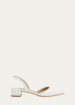 Manolo BlahnikAspro Patent Slingback Ballerina Pumps