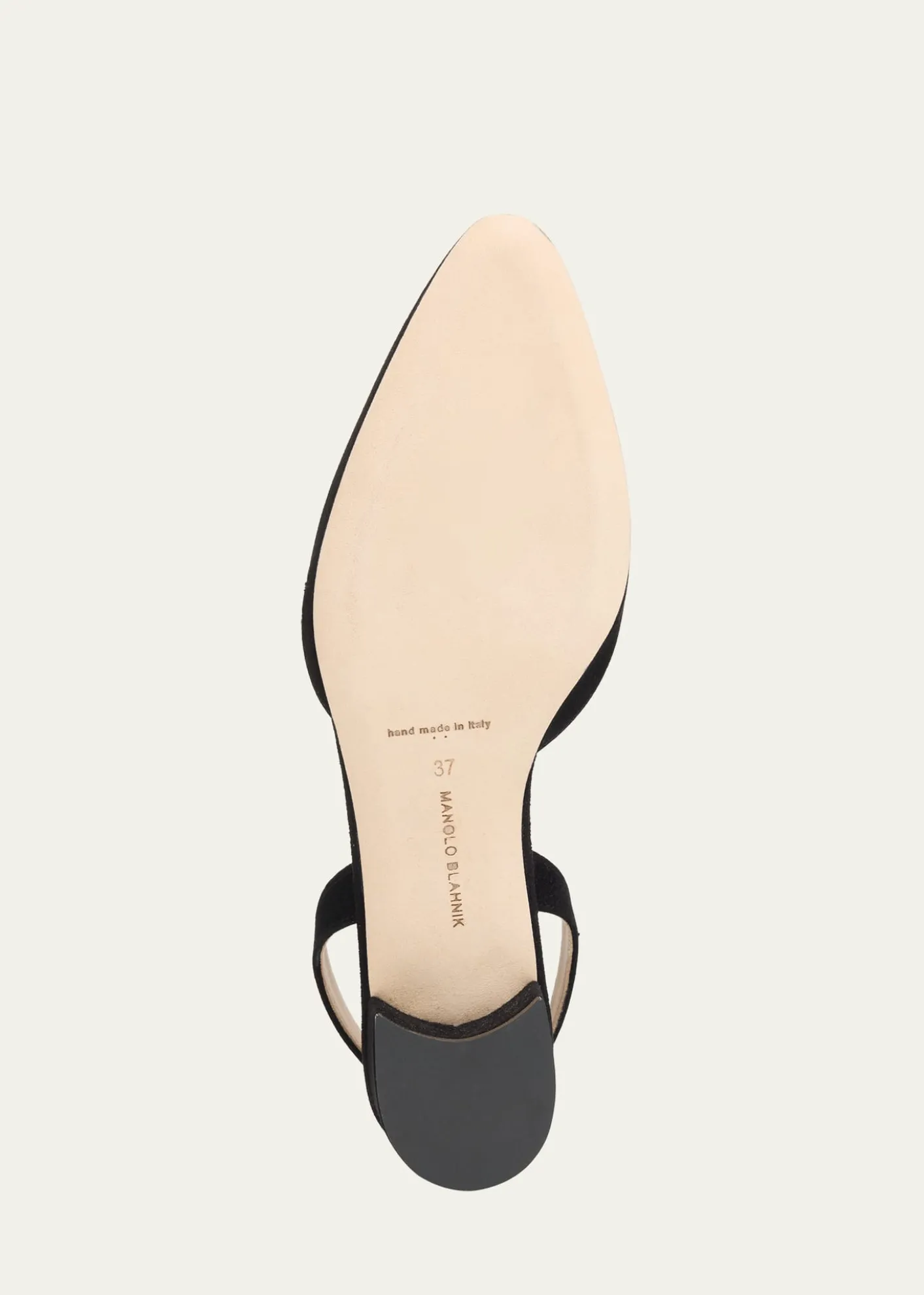 Manolo BlahnikAspro Suede Block-Heel Slingback Pump