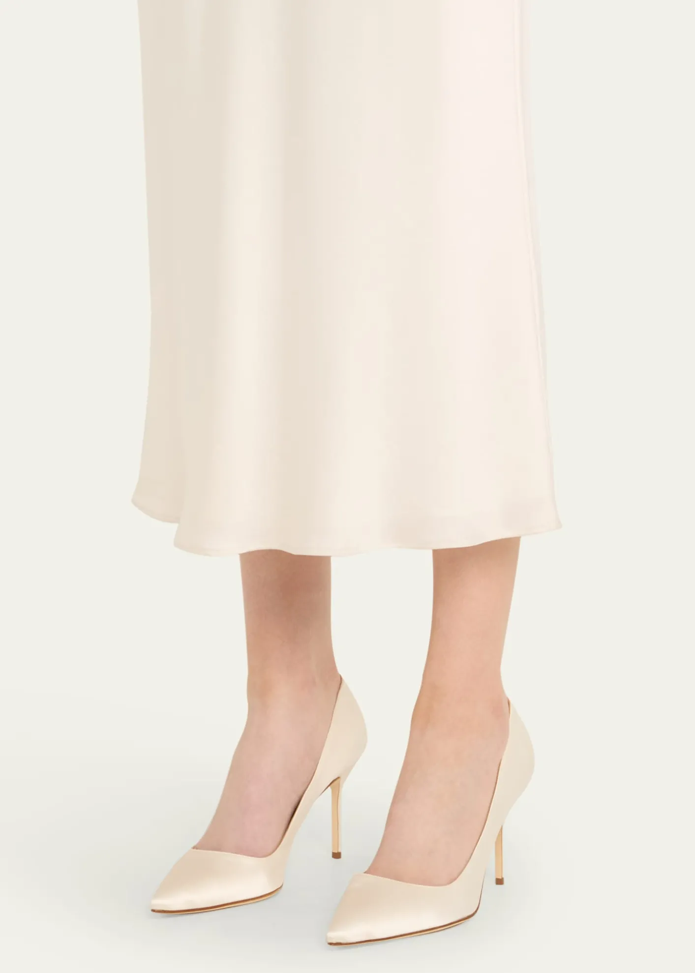 Manolo BlahnikBB 90mm Satin Pumps