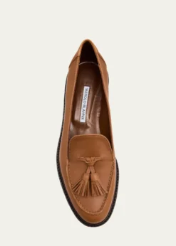 Manolo BlahnikBucky Leather Loafers