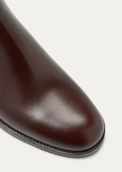 Manolo BlahnikCalfskin Leather Chelsea Booties