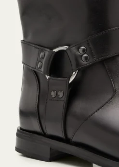 Manolo BlahnikCalica Leather Moto Ankle Booties