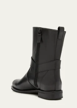 Manolo BlahnikCalica Leather Moto Ankle Booties