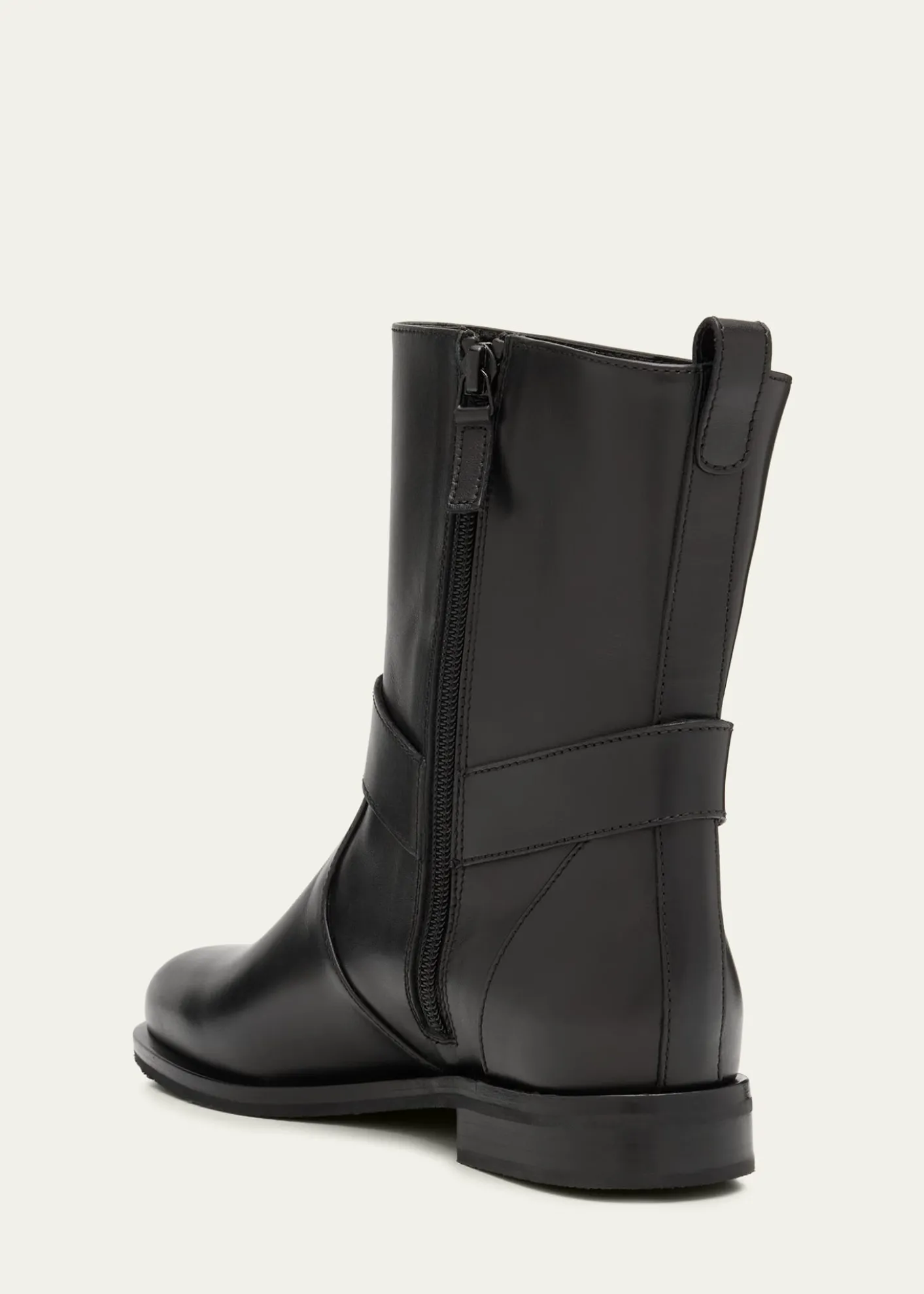 Manolo BlahnikCalica Leather Moto Ankle Booties