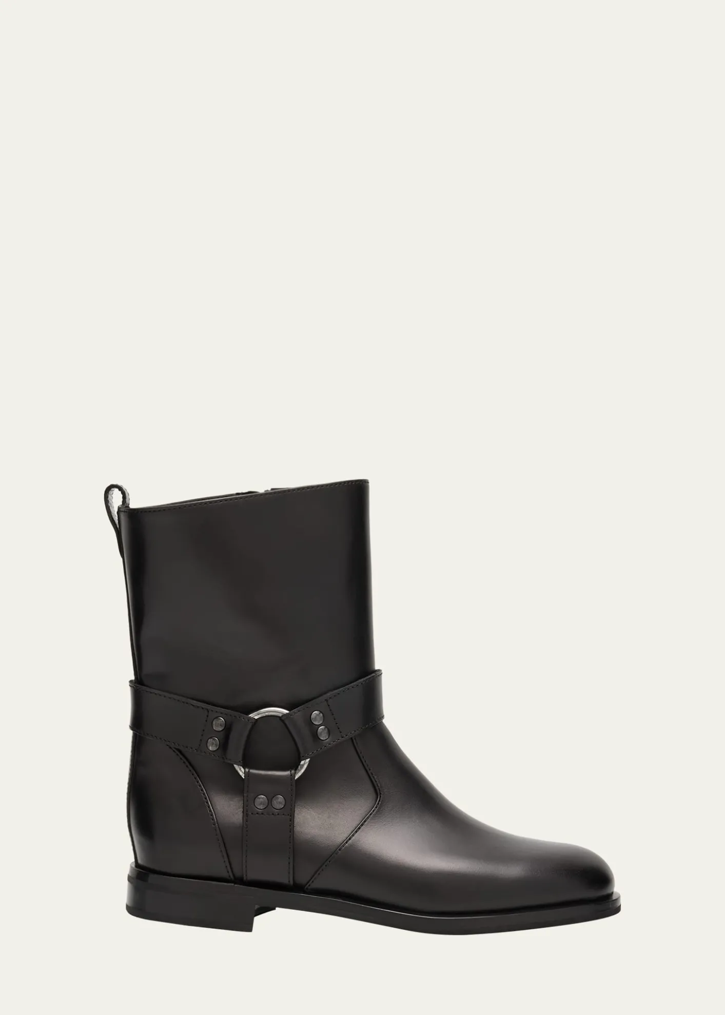 Manolo BlahnikCalica Leather Moto Ankle Booties