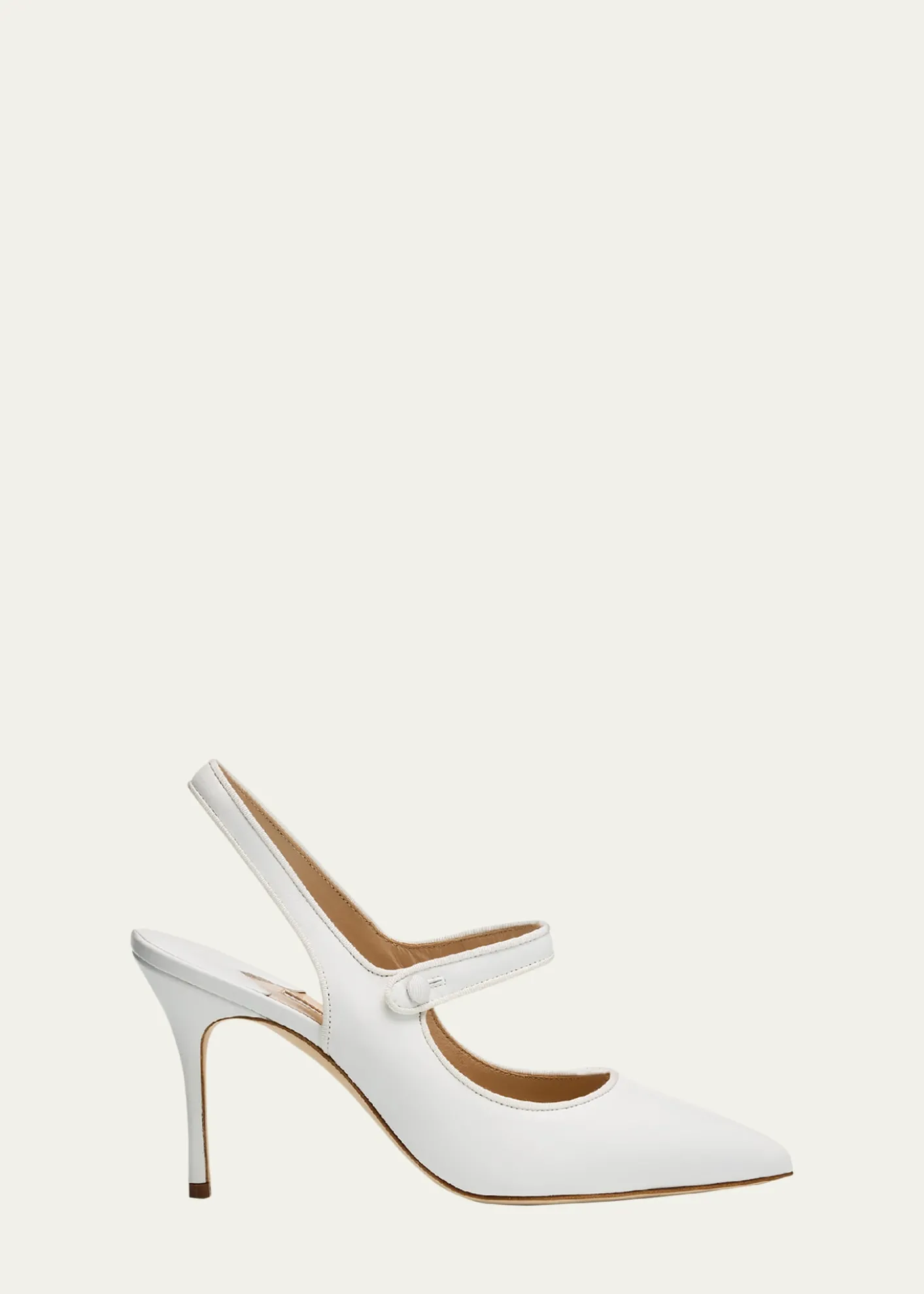 Manolo BlahnikCamparisli Leather Mary Jane Slingback Pumps