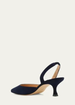 Manolo BlahnikCarolyne Kitten-Heel Halter Pumps