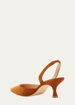 Manolo BlahnikCarolyne Kitten-Heel Halter Pumps