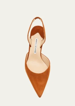 Manolo BlahnikCarolyne Kitten-Heel Halter Pumps