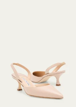 Manolo BlahnikCarolyne Kitten-Heel Halter Pumps