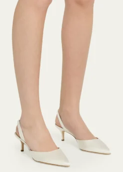 Manolo BlahnikCarolyne Kitten-Heel Halter Pumps