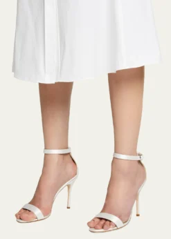 Manolo BlahnikChaos Satin Stiletto Sandals