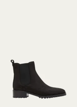 Manolo BlahnikChelata Suede Chelsea Ankle Booties