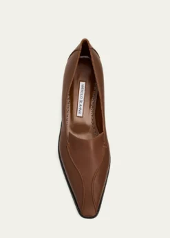 Manolo BlahnikCleofelo Leather Flats