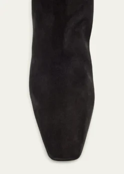 Manolo BlahnikGore Suede Block Heel Knee Boots