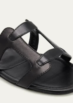Manolo BlahnikGrellanu Leather Flat Slide Sandals