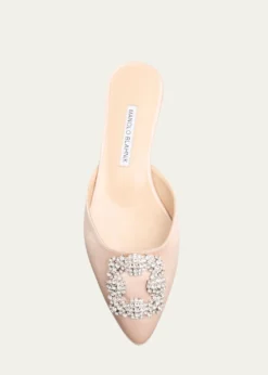 Manolo BlahnikHangisi Satin Ballerina Flats