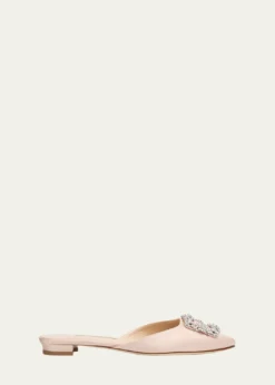 Manolo BlahnikHangisi Satin Ballerina Flats