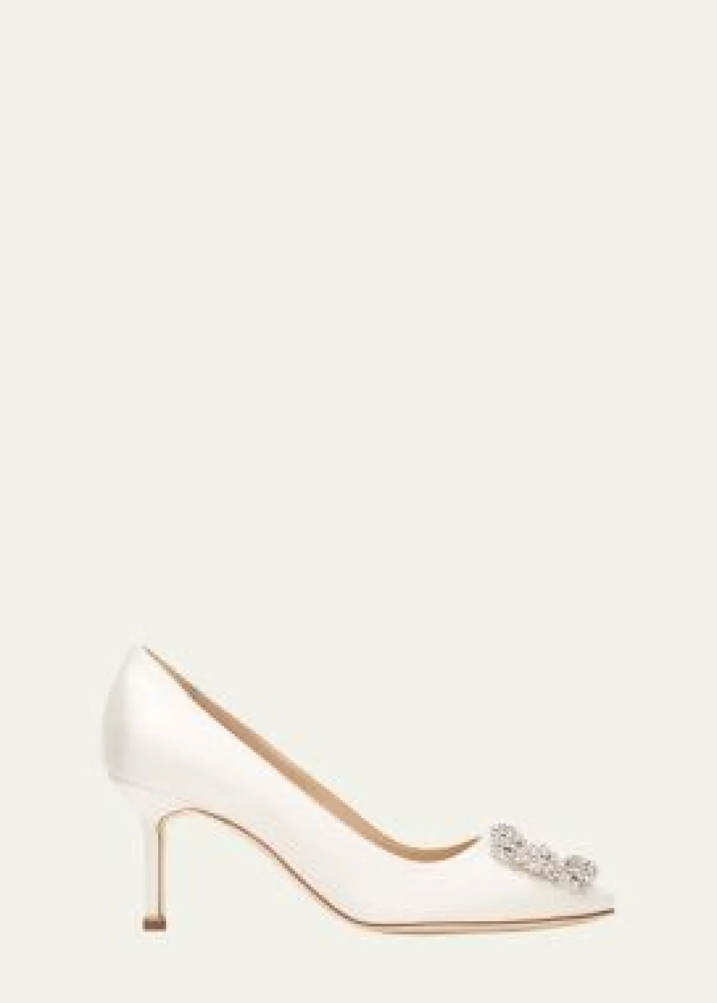 Manolo BlahnikHangisi Satin Buckle Pumps